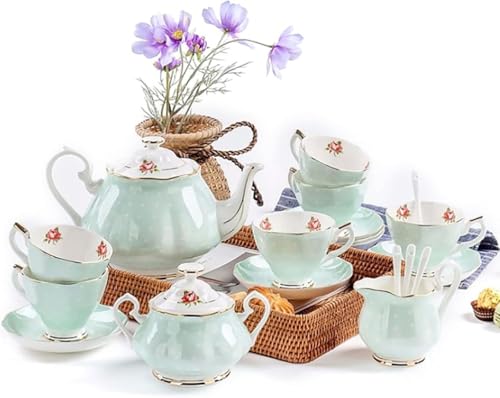 Service à thé porcelaine théière tasse soucoupe pour adulte et table de mariage