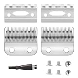 ZZYZSFUS 2 Pack Professional Replacement Clipper Blades,Precision 2 Holes Adjustable Hair Clipper Parts Blade for 5-Star Senior, Magic Clip, Reflections Senior