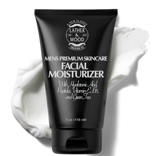 Advanced Face Lotion for Men | Natural Fast Absorbing Non-Greasy Mens Face Moisturizer | Calms and Hydrates | Eliminates Dry, Flaky, and Tired Looking Skin | Fragrance Free | Made in USA | 4oz