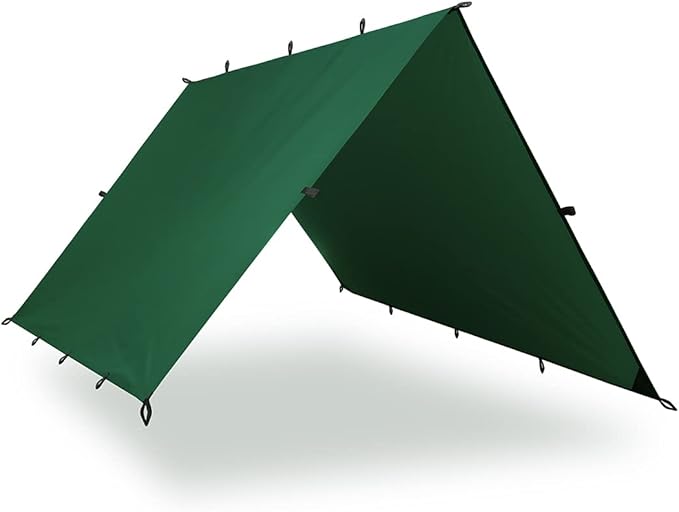 Aqua Quest Guide Tarp Large 13 x 10 ft Green Ultralight Waterproof