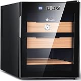 KingChii 48L Electric Temperature Control Heating, Cooling Cabinet with Spanish Cedar Wood Shelves &