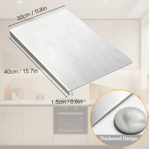 Womefic 304 Stainless Steel Cutting Board with Lip thumbnail 3