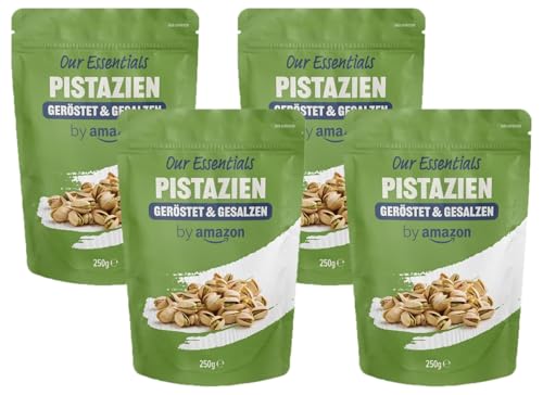 by Amazon Pistazien geröstet & gesalzen, 250g (Packung mit 4)