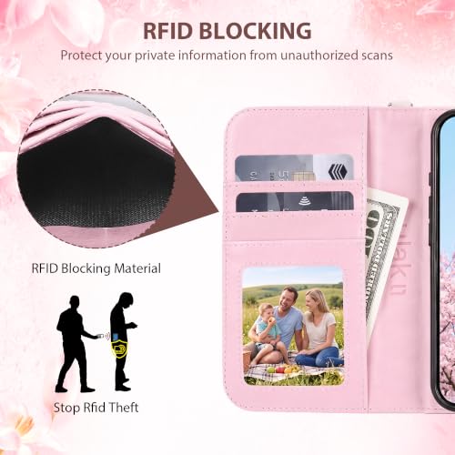 ULAK Compatible with iPhone 15 Wallet Case for Women Girls, Butterfly by ULAK - Used condition - Image 5
