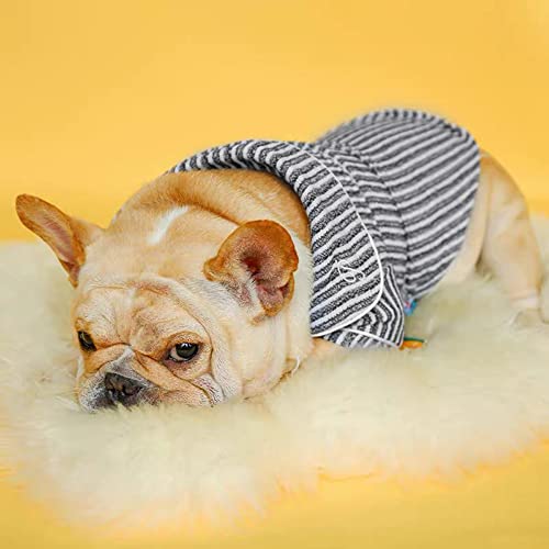 Dog Pajamas Dog Soft Plaid Pajamas Loungewear Puppy Pjs For Small Yorkie Bulldog Cats Stylish Sleepwear Stripe L #TOP2