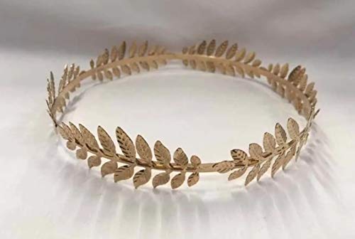 Coroa Deus Grego Com Folhas Douradas