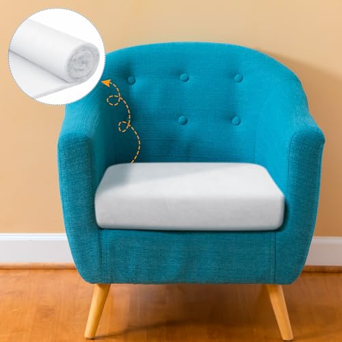 Peryiter 2 Roll Upholstery Quilt Batting 24 Inch x 2 Yard x 2 Inch Polyester Batting Multipurpose Fiberfill Stuffing Fabric for Cushion Pillows Bedspreads Interior Decoration Crafts - Thumbnail 6