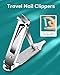 MR.GREEN Portable Nail ClippersMedical Grade Stainless Steel Foldable Nail Cutter Ultra Slim Travel Design