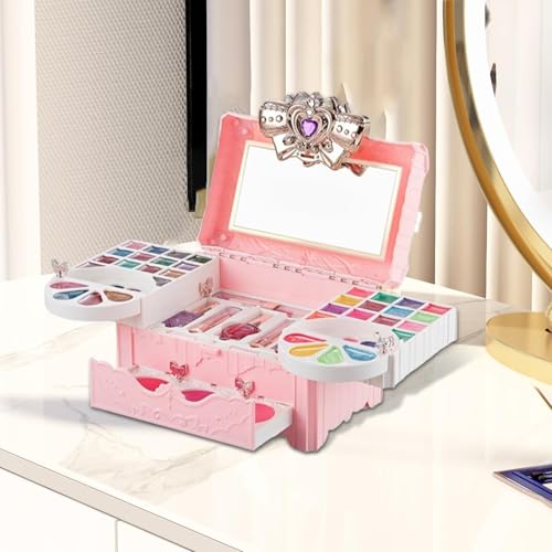Maquillaje para niños con estuche, esmalte de uñas y brillo labial 2