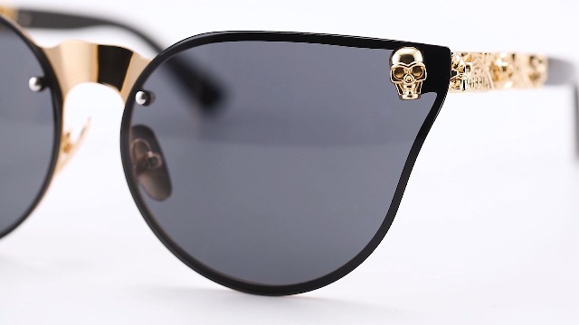Amazon.com: Dollger Skull Sunglasses Women Cat Eye  display picture 1