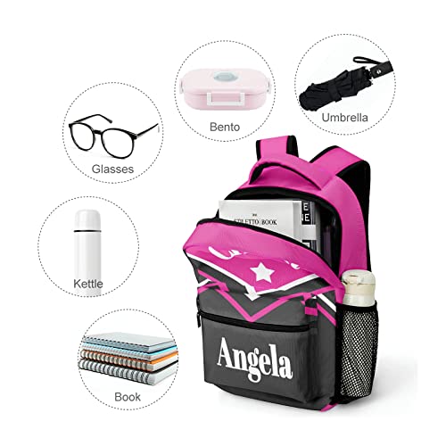 Personalized Cheerleader Backpack Name Casual Bags for Sport Picnic Cheer Cheerleading4
