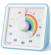 LIORQUE Visual Timer Countdown Timer for Kids Autism Silent 60 Minute Countdown Clock Kitchen Tim...
