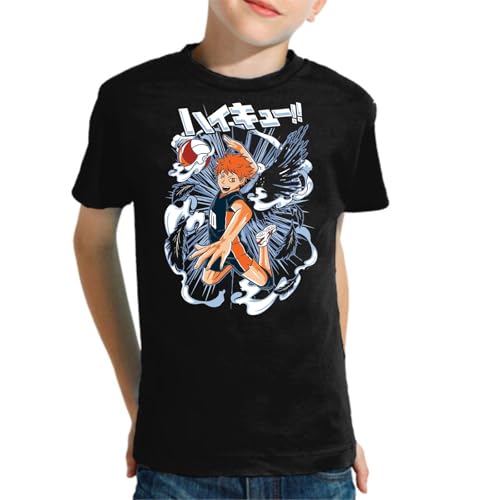 The Fan Tee Camiseta Infantil De Niño Niña Dibujos Animados Haikyu Divertido El Pequeño Gigante, Tobio, Karasuno, Voleibol 003 12 Años