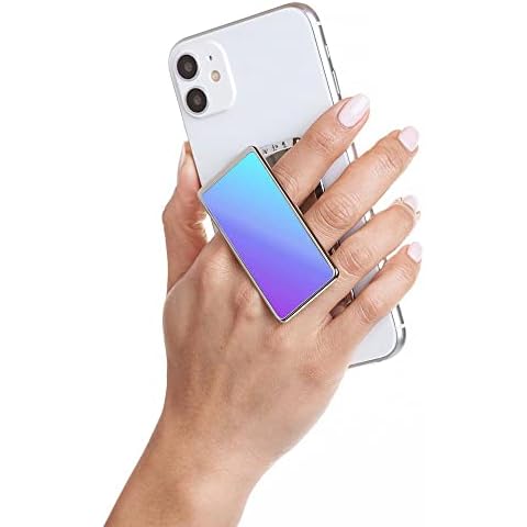 HANDL New York - Blue and Purple Iridescent - HANDLstick x POPL Grip and Stand for Smartphone Cover