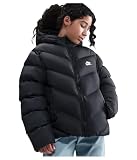 Nike Sportswear All Day Play Therma-Fit-Puffer-Jacke Mit Weiter Passform Für Ältere Kinder, Schwarz/Weiß, HQ4976-010, L