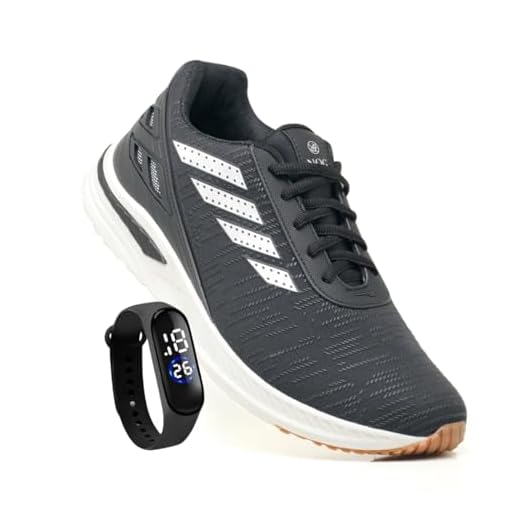 Tênis Masculino Para Caminhada Academia Esportivo Original + Relogio (Preto, BR, Adulto, Numérico, P, 43)