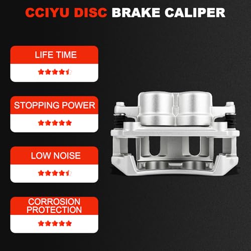 Image of cciyu Front Left Disc Brake Caliper Assembly w /Bracket 18B4863 | For Dodge For Dakota 2003 2004