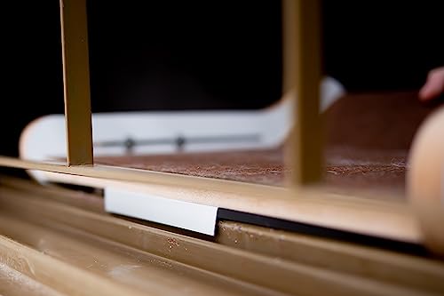 Janeleira Prateleira De Janela Para Gatos Branca - Sem furar Parede (Carpete Marrom)