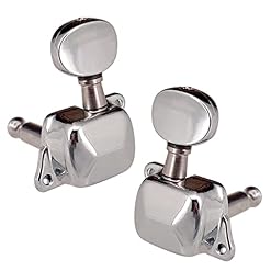 Myhoomowe Mécaniques semi-fermées 6R Chevilles d’accordage en métal chromé pour accessoires de guitare - Les Beatles, Paul McCartney, John Lennon, RIngo Starr, George Harrison Myhoomowe Mécaniques semi-fermées 6R Chevilles d'accordage en métal chromé pour accessoires de guitare – Image 2