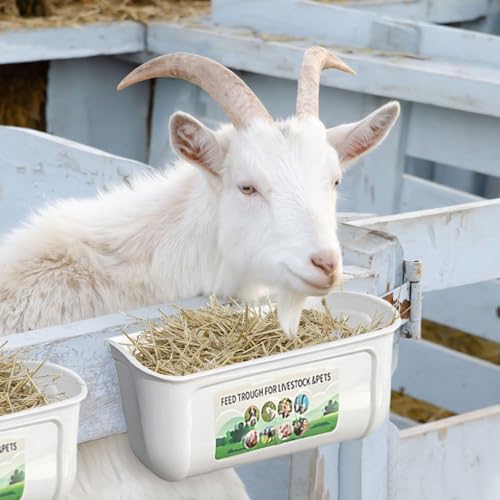 Pacote com 2 comedouros de galinha, bebedouro de cabra com clipe, bebedouro de frango, alimentador d