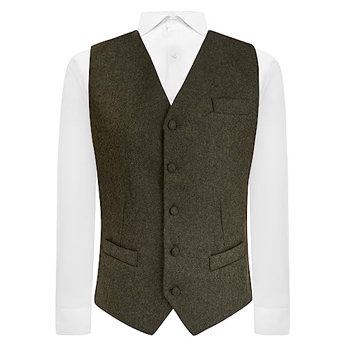 Gilet en tweed pour homme Earth Green contre le froid avec élégance