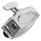 PAMINGONO Drum Mount Bracket Verchromter Tom standhalter aus Robustem Eisen Höhenverstellbar Passend für Snare und Floor Tom Trommelzubehör für Schlagzeugsets und Percussion instrumente