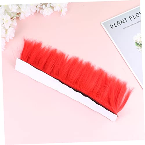 Wig adhésive cosplay rouge solution coiffe colorée facile à installer
