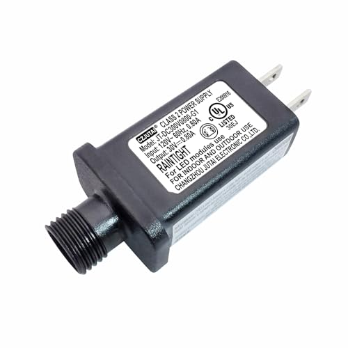 CZJUTAI JT-DC300V0800 Premium 30V 0.8A 24W LED Power Supply - Class 2 Transformer, IP44 Waterproof, US Plug for Christmas and String Lights, Indoor & Outdoor Use [X8S4]