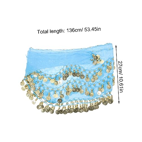 Mikinona Lenço De Saia De Dança Do Ventre Cinto De Dança Do Ventre Lenço De Quadril De Lantejoulas S