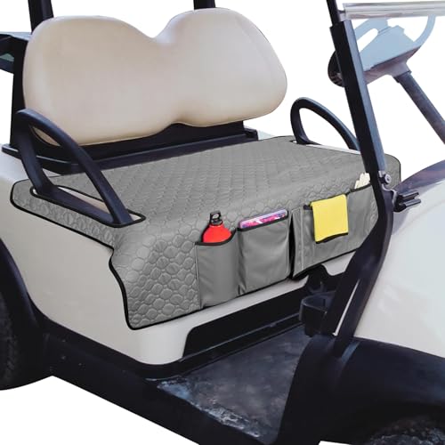 IFTYHXYHN Golf Cart Seat Cover for Kandi Kruiser 4P (Standard) 2020-2026, All Weather Golf Cart Seat Protector Anti-Slip Breathable Golf Cart Seat Cushion Cover for Summer Winter Use,B Black