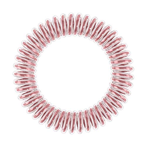 Invisibobble Pack de 9 coleteros invisibles, color rosa, blanco.