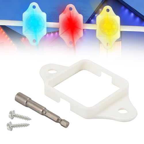 Image of 40pcs Mounting Bracket Kit for Govee H705 H805 H801 H801B Series Lights, ABS Bracket with Screws & Driver Bit NOT for Groove PRO