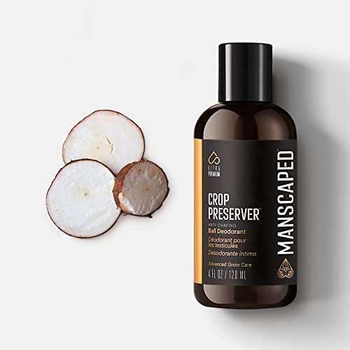 Manscaped® The Crop Preserver, Anti-Chafing Men's Ball Deodorant, Male Care Hygiene Moisturizer Featuring Soothing Aloe Vera, 4Oz #TOP1