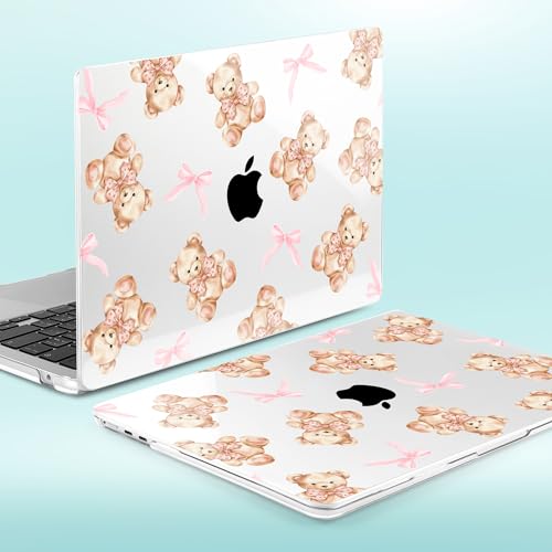 Yebiseven for MacBook Air 13(13.6) inch Case 2026 2025-2022 M5 M4 M3 M2 A3449 A3240 A3113 A2681 Shockproof & Scratch-Resistant Hard Shell + Keyboard Cover + Trackpad Protector + Type C, Bear by Yebiseven - Used condition - Image 7