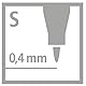 STABILO - Folienstift - OHPen universal - wasserlöslich superfein - 4er Pack - grün, rot, blau, schwarz