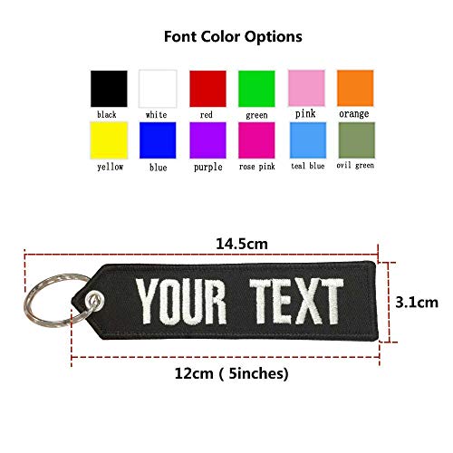 Graceful Life Custom Keychain,Personalized Keychains Tag For Motorcycles Cars Atv Scooters ,Embroidery Key Chain #TOP1