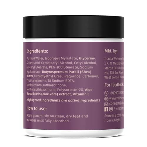 Image of VINZBERRY Foot Care Cream | For Soft & Smooth Feet | For Men & Women - 100g (Pack of 2)