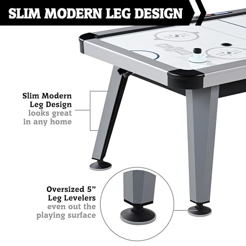 Hall of Games Arctic Rush 7' Air Powered Hockey Table with Pusher and Puck Set