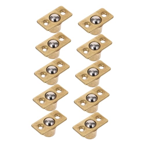 Homoyoyo 10 piezas Pestillo de Bola de Cobre Sólido para Puertas de Armario Resorte Resistente para Cierre Seguro y Apertura Suave Muebles