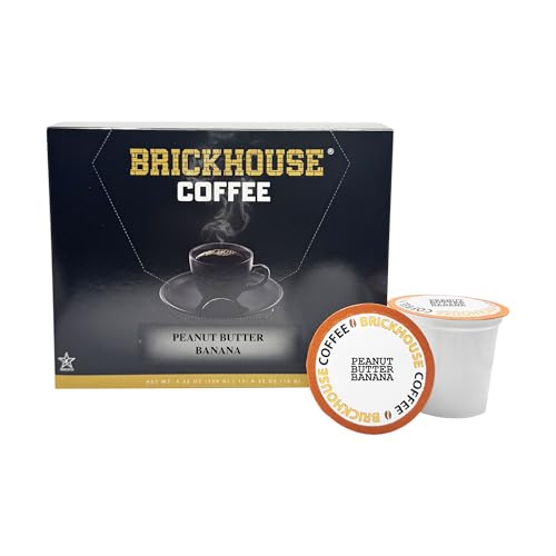 Brickhouse Peanut Butter Banana Flavored Coffee Pods – 12 Count
