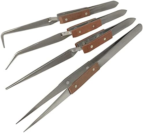 Jewellers Tools 3RD HAND BASE VICE & 4 ANGLED : Adjustable Tweezers Soldering Craft Watch (370)