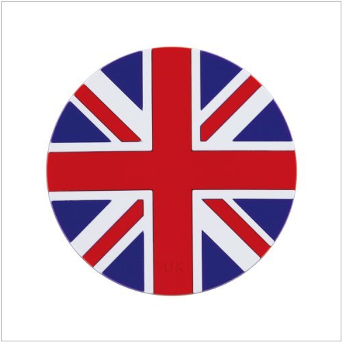 青芳 CASUAL PRODUCT 世界国旗コースター イギリス φ90mm ワールドフラッグコースター U.K. ブルー