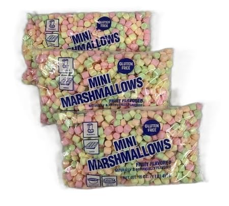Clown Global Brands Miniature Flavored Marshmallows | 1 Count | 1 lb Package | Fat Free, Gluten Free, Cholesterol Free | Perfect for Snacking