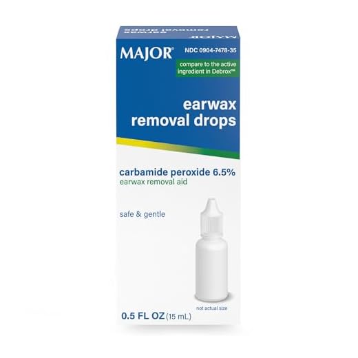 MAJOR Ear Drops Earwax Removal Aid 0.5oz 15mL CARBAMIDE PEROXIDE 6.5% USA