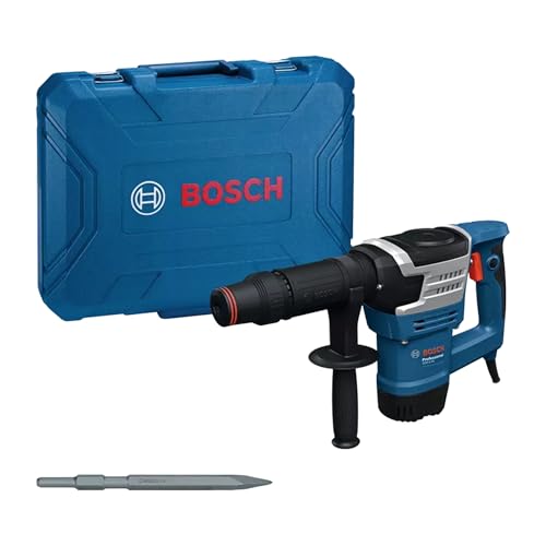 Image of BOSCH GSH 5 HX Professional Demolition Hammer | 2,900 BPM, 1,100 W | 7.8 J Impact Energy | Low Vibration & Durable Build | Ergonomic Soft-Grip Handle | Heavy-Duty Chiseling | 1-Year Warranty