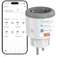 Oblinple Enchufe Inteligente WiFi 16A con Monitor de Energía