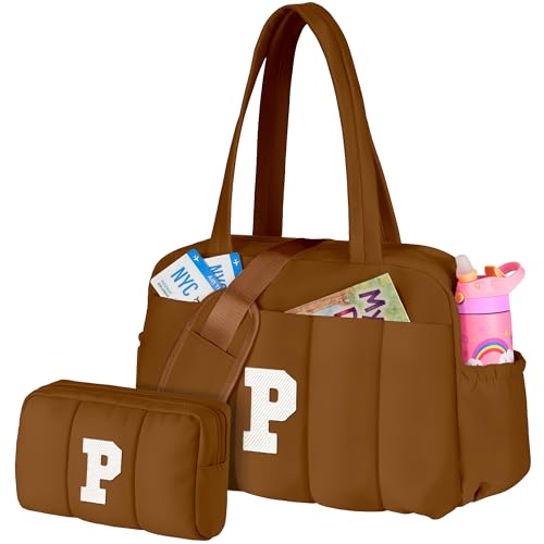 Vogewood Gifts for Women-Holiday Stuff-Duffle Bag with Letter, Carry On Bag