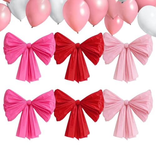 Décorations de Saint-Valentin : kit mural de 6 pièces géantes pour maison et chambre