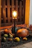 Autumn melancholy: Autumn, pumpkins, lamp, evening atmosphere, autumn melancholy, Halloween, orange, yellow, in front of the house.