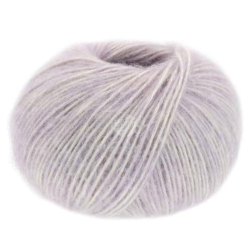 LANA GROSSA Natural Alpaca Pelo | Flauschige Netzgarnstruktur aus Baumwolle gefüllt mit Baby Alpakafasern und Merino Schurwolle | 50g Wolle zum Stricken & Häkeln | 125m Garn FB12